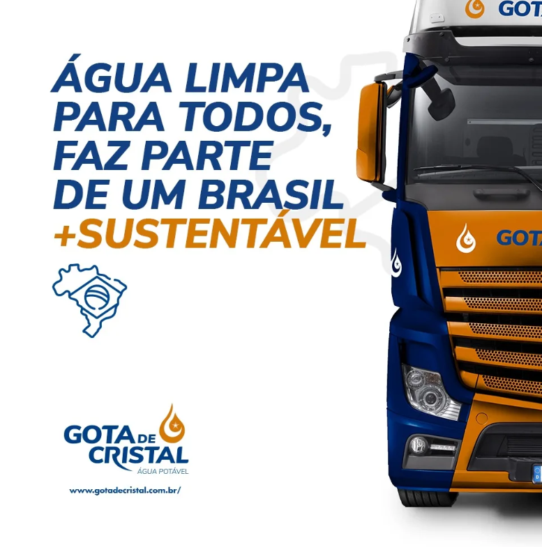 Entrega de água potável em São Paulo - Gota de Cristal